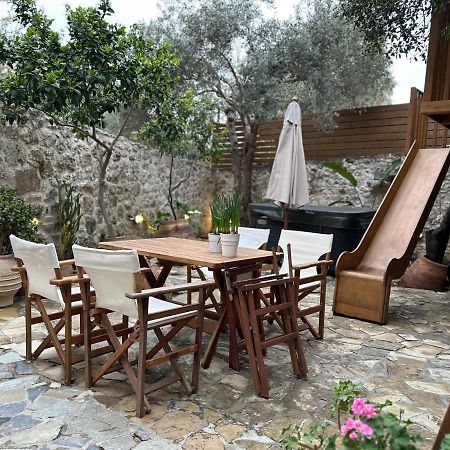 Mk Cottage With Breakfast And Jacuzzi Sarkhos Экстерьер фото