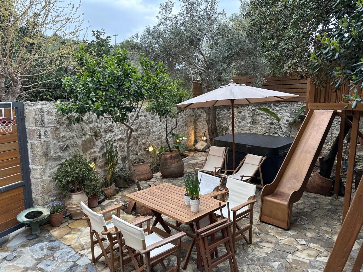Mk Cottage With Breakfast And Jacuzzi Sarkhos Экстерьер фото