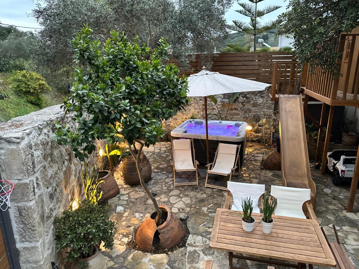 Mk Cottage With Breakfast And Jacuzzi Sarkhos Экстерьер фото