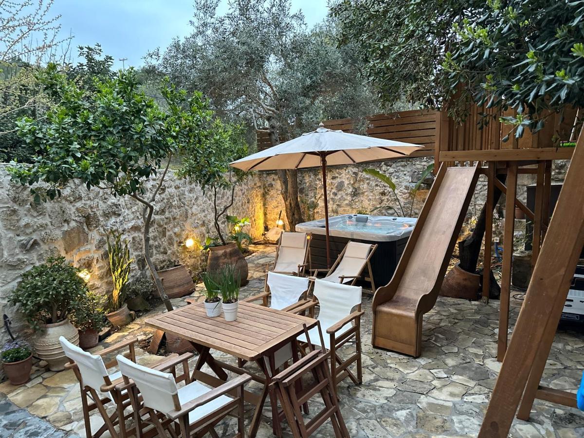 Mk Cottage With Breakfast And Jacuzzi Sarkhos Экстерьер фото