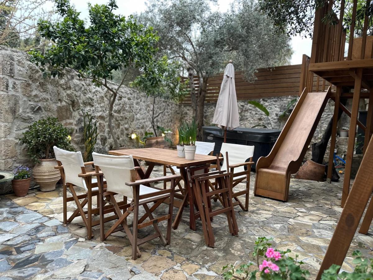 Mk Cottage With Breakfast And Jacuzzi Sarkhos Экстерьер фото